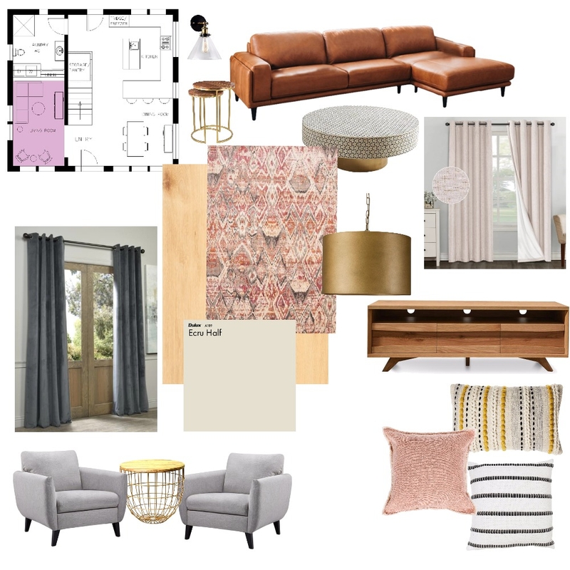 MOD 9 - Living Room Mood Board by COLLEEN on Style Sourcebook