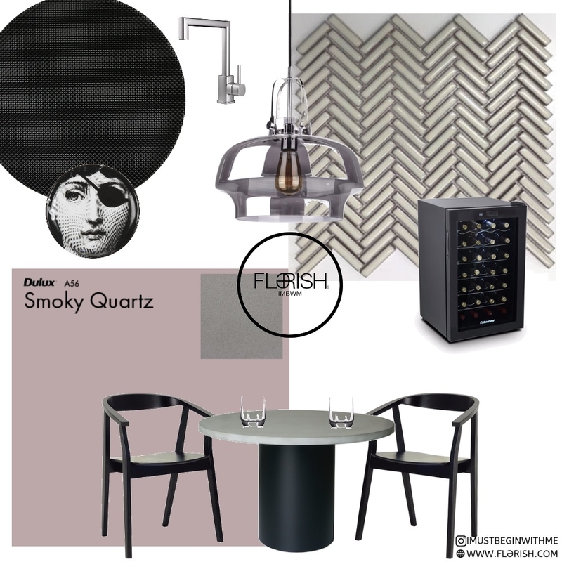 SMOKEY QUARTZ BEIGE BLACK KITCHEN Mood Board by FLƏRISH on Style Sourcebook