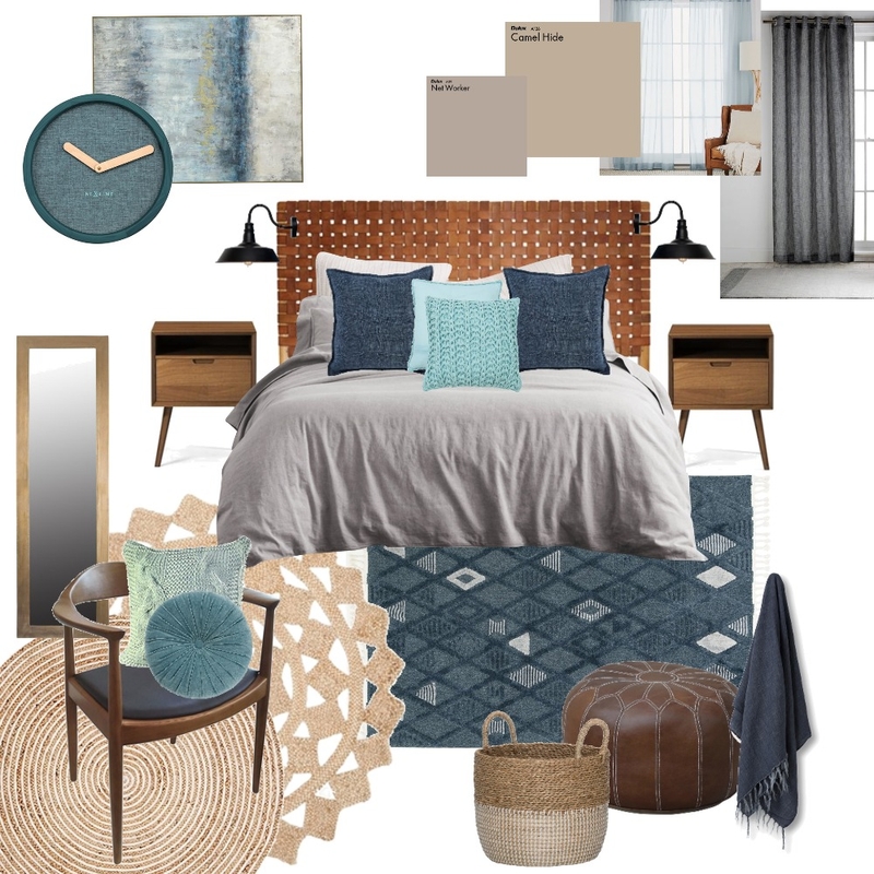 Beach boho bedroom Mood Board by chatlottevdberg on Style Sourcebook