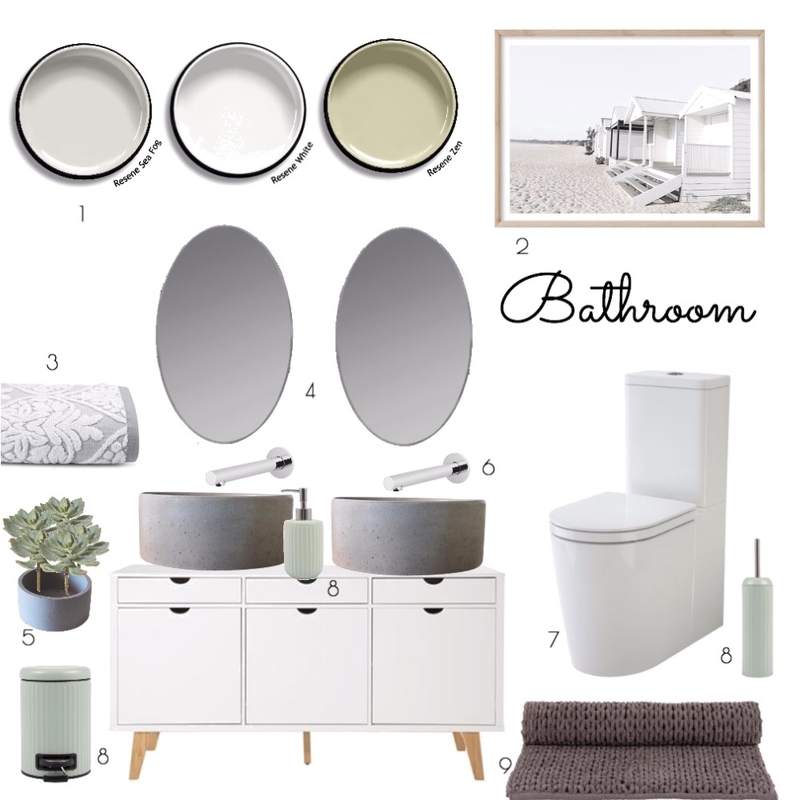 Sam Ellis Module 9 bathroom Mood Board by samellis on Style Sourcebook