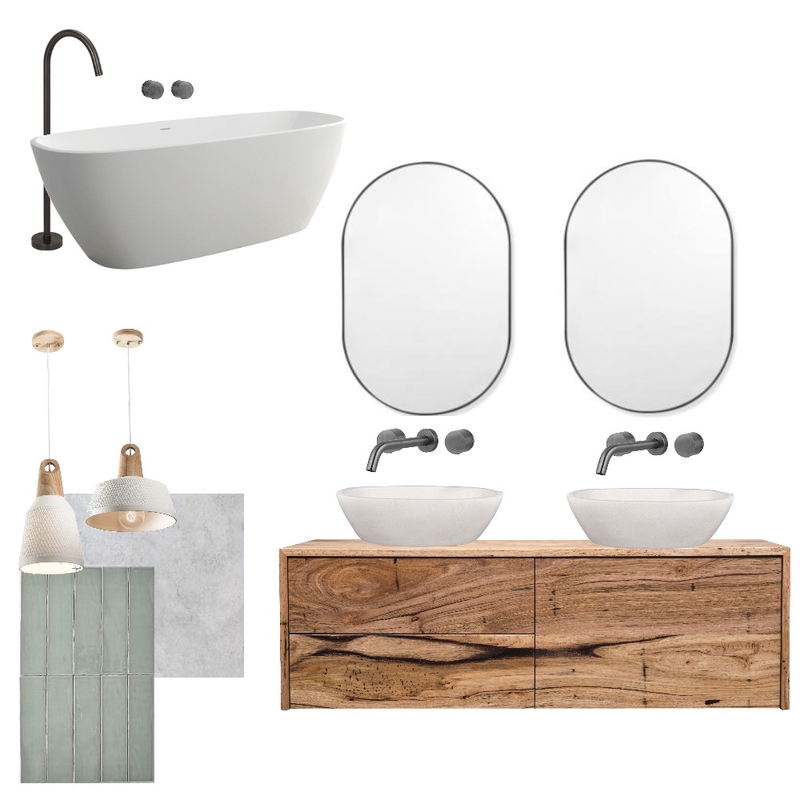 Master Bath Mood Board by Ellens.edit on Style Sourcebook