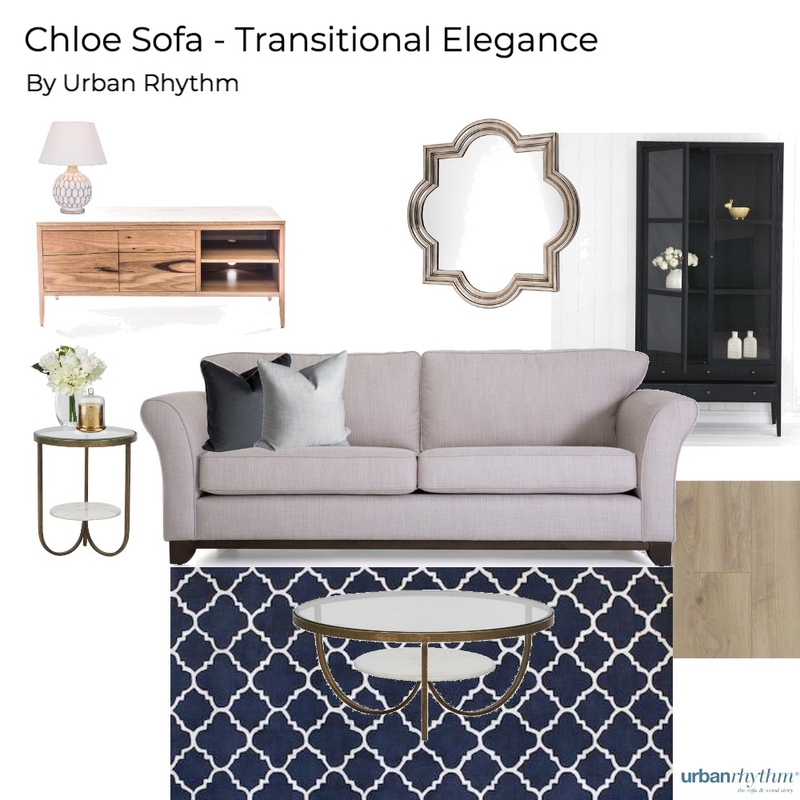 Chloe Sofa - Transitional Elegance Mood Board by Urban Rhythm on Style Sourcebook