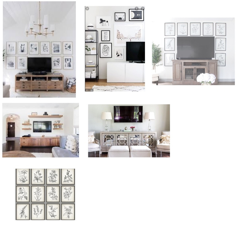 Ideas for decorating around a TV Mood Board by ReStyle on Style Sourcebook