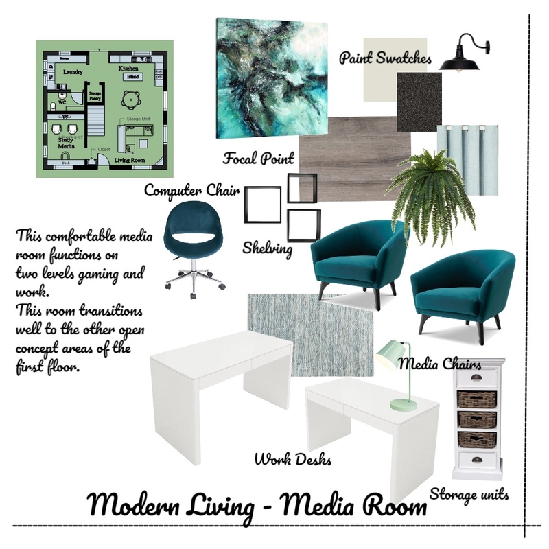 Media Room Mood Board by nrec on Style Sourcebook