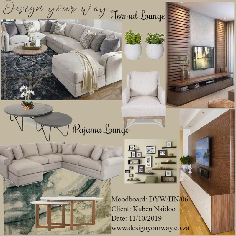 House Naidoo - (Living) Formal &amp; Pajama Mood Board by Mariska Steenkamp on Style Sourcebook