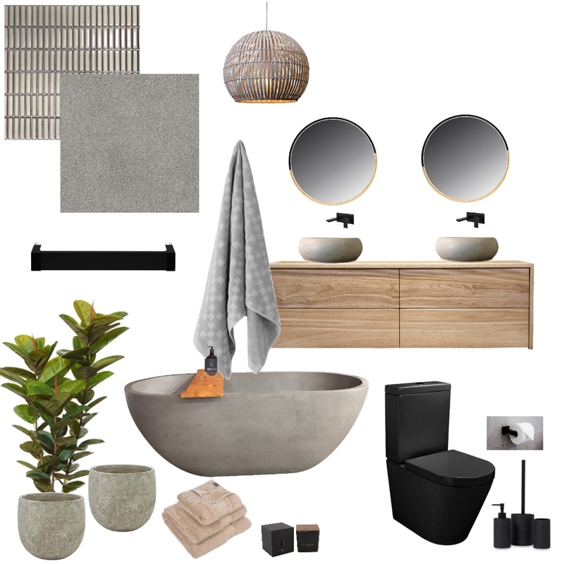 Ensuite Bathroom Mood Board by Jo Laidlow on Style Sourcebook