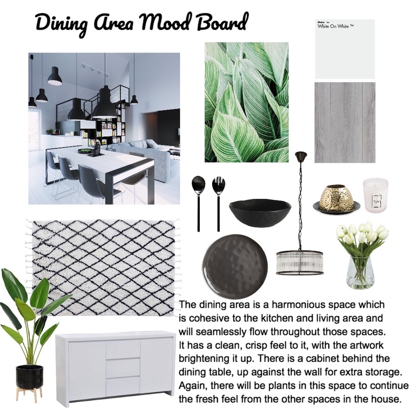 Achromatic Dining Area Mood Board by brooke.mckenzie95 on Style Sourcebook