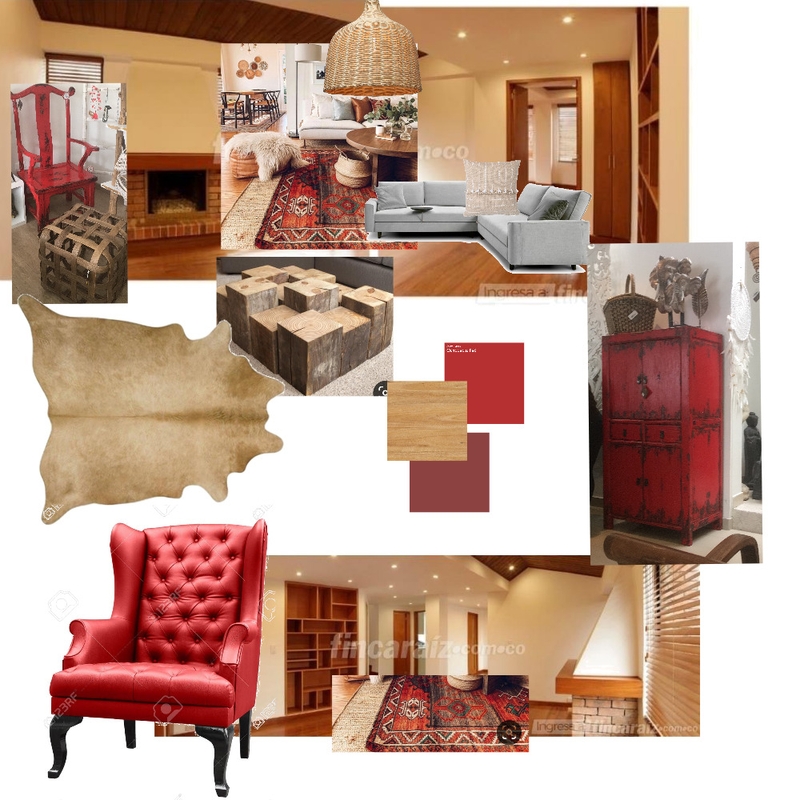 sala RED Mood Board by EdithG on Style Sourcebook