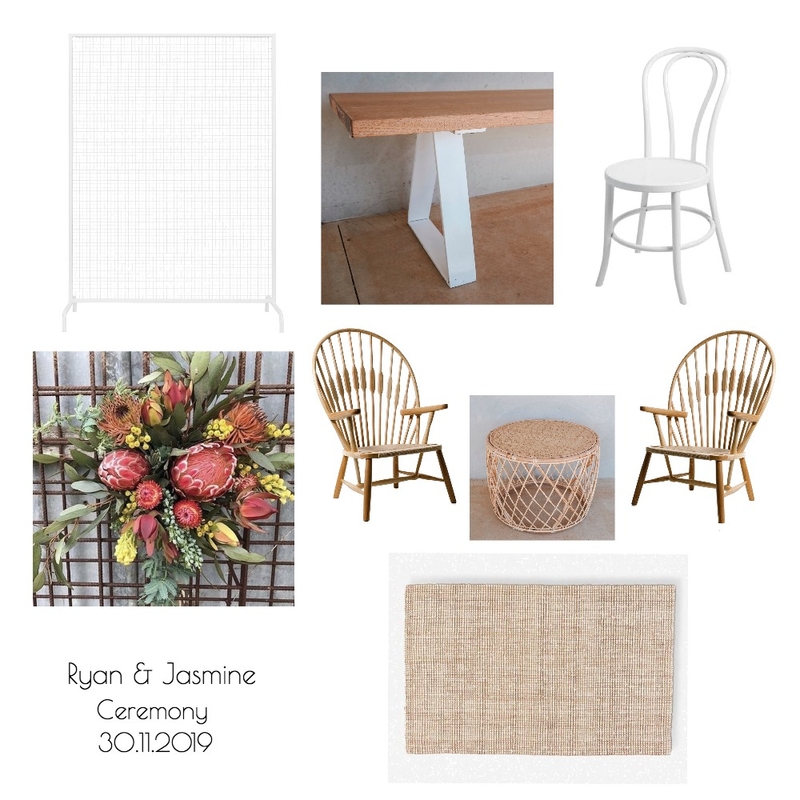 Ryan &amp; Jasmine Ceremony Mood Board by modernlovestyleco on Style Sourcebook