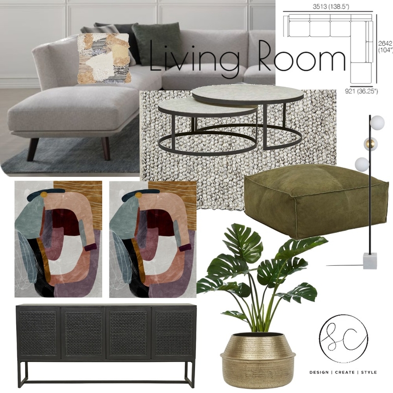 Living Room Mood Board by Sara Campbell on Style Sourcebook