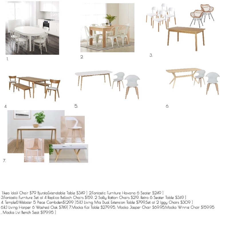 BeachHouse Dining Mood Board by MISS G Interiors on Style Sourcebook