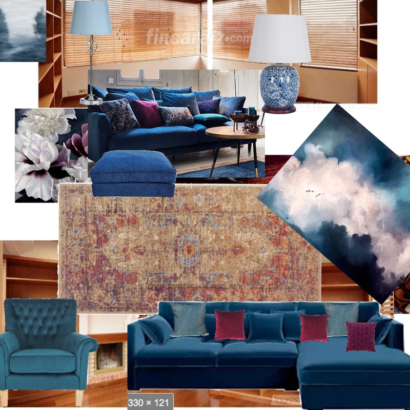 salon bleu 2 Mood Board by EdithG on Style Sourcebook