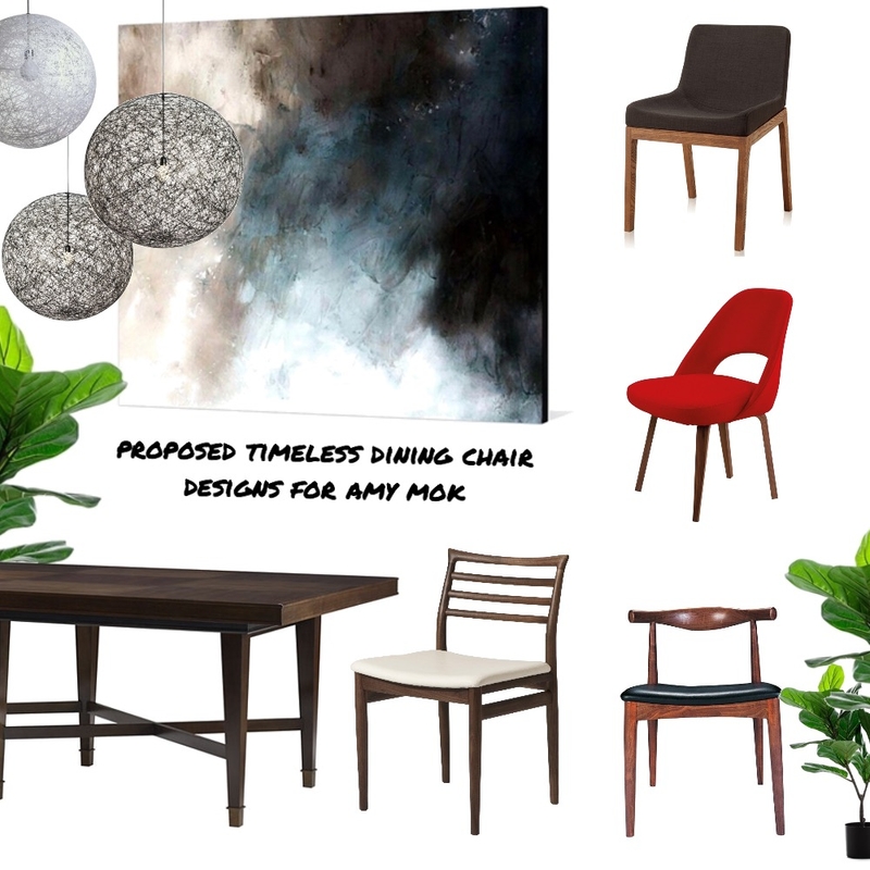 Proposed Timeless Dining Chair Design for Amy Mok Mood Board by eddiemaurique on Style Sourcebook