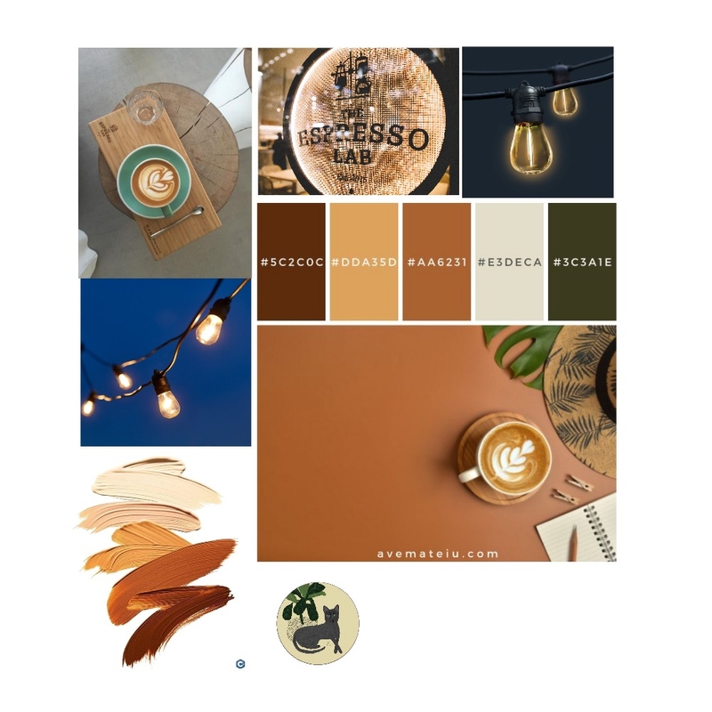 Cafe Mood Board by adrienne_dxb on Style Sourcebook