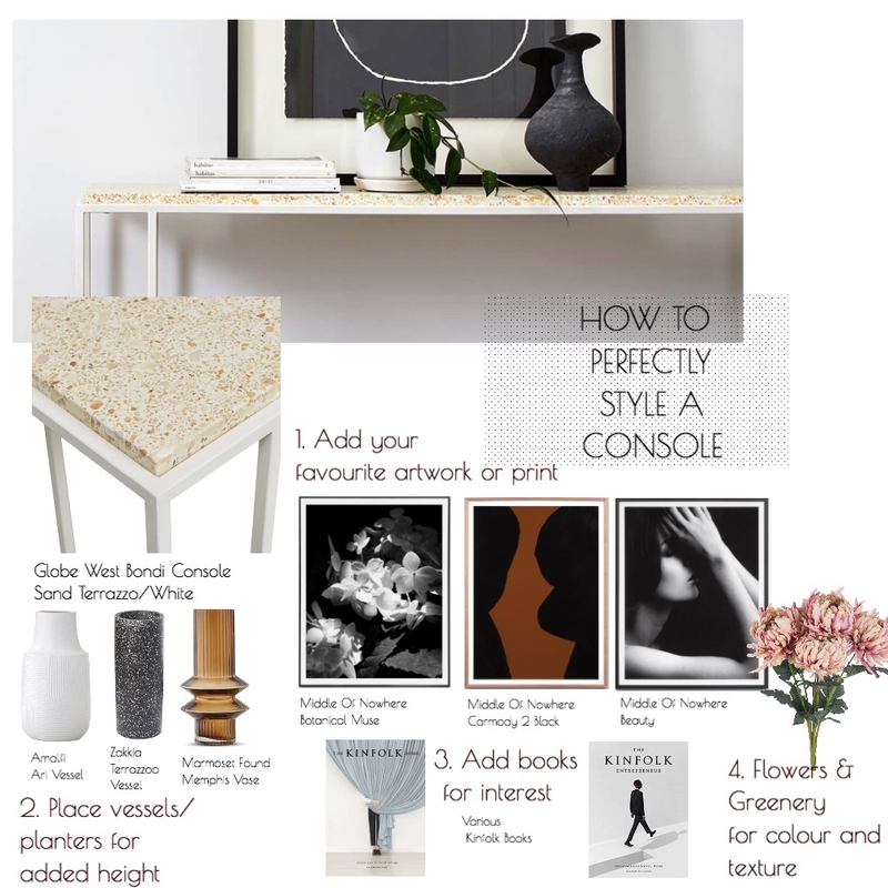 Console Styling Mood Board by stylebeginnings on Style Sourcebook