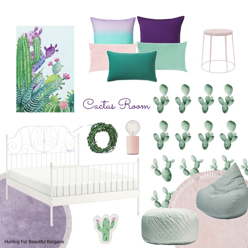 Cactus Girls Room Mood Board by HuntingForBeautBargains on Style Sourcebook