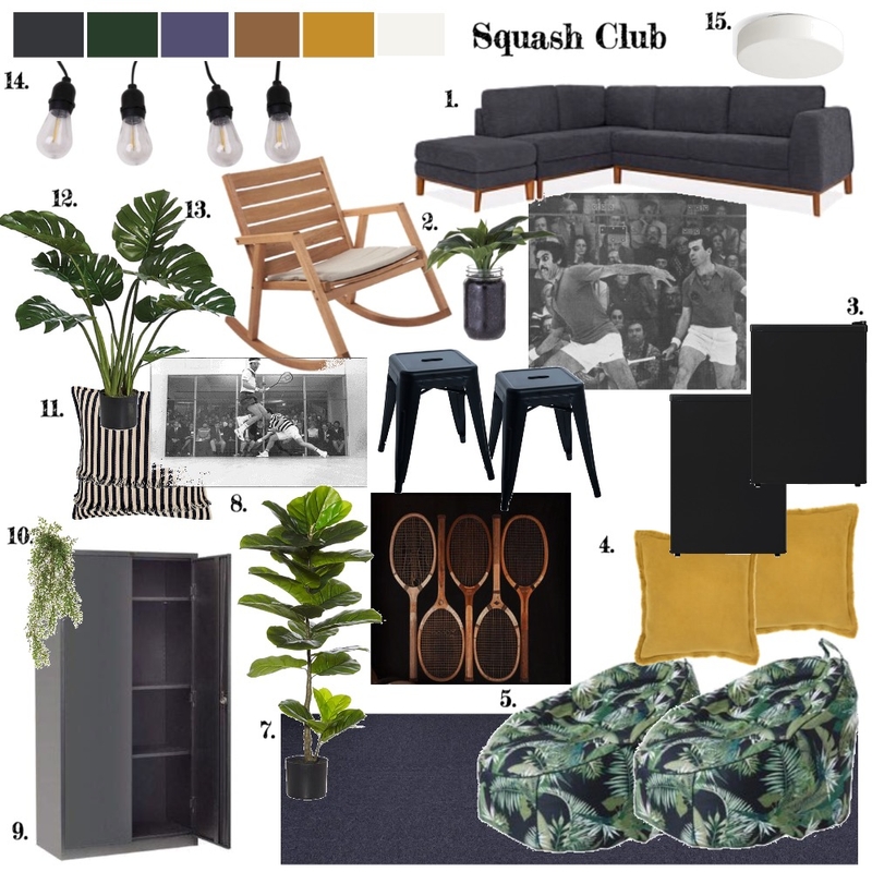 Squash Club Mood Board by hebb on Style Sourcebook