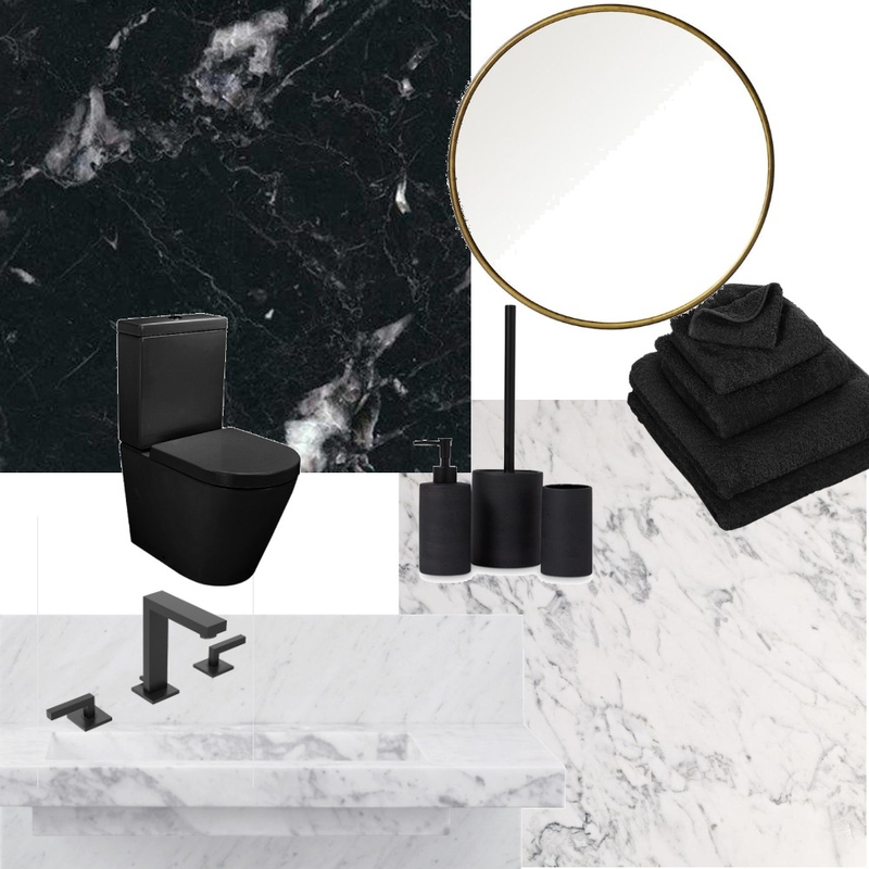 Achromatic Bathroom Mood Board by jaskohan on Style Sourcebook