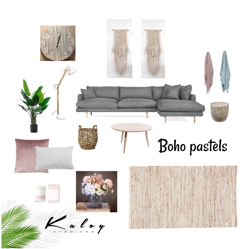 Boho pastels Mood Board by Kaloy on Style Sourcebook