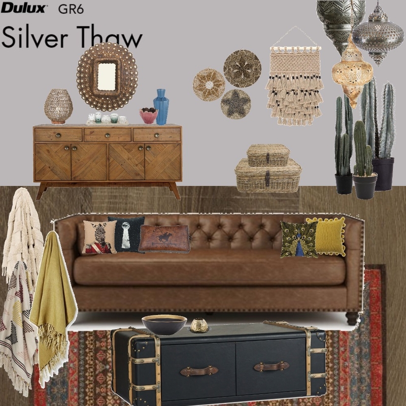 Boho Living Mood Board by Jo Laidlow on Style Sourcebook