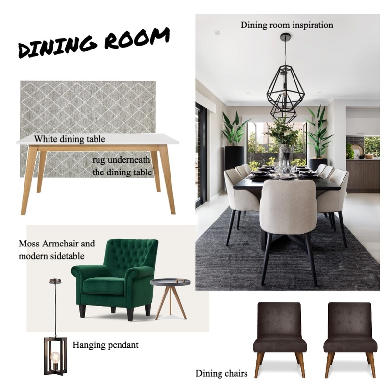 ASSIGN4-FLOORPLAN-DIN Mood Board by DonnaHendricks on Style Sourcebook