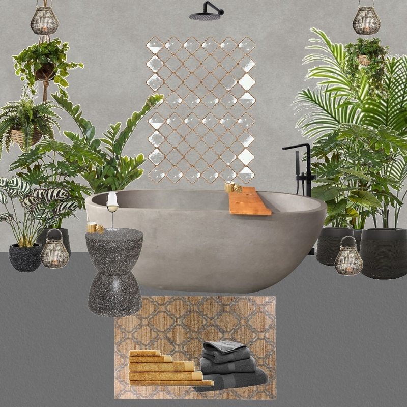 Outdoor Bath Mood Board by Jo Laidlow on Style Sourcebook