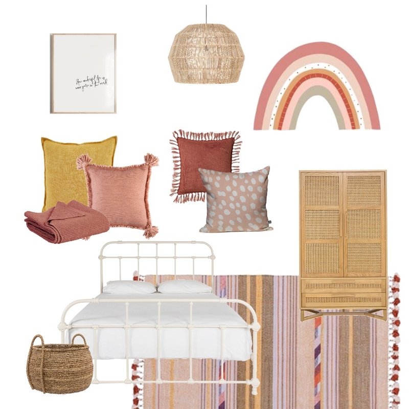 Boho kids room Mood Board by juliecowleyinteriors on Style Sourcebook