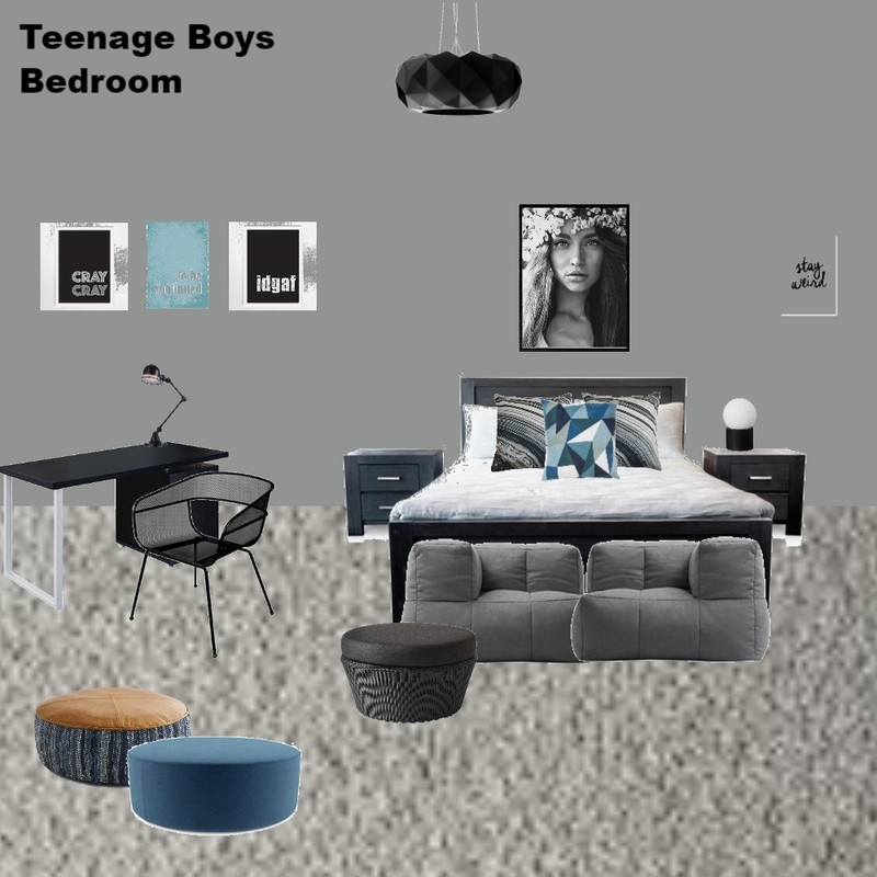 Teenage Boys Bedroom Mood Board by Jo Laidlow on Style Sourcebook