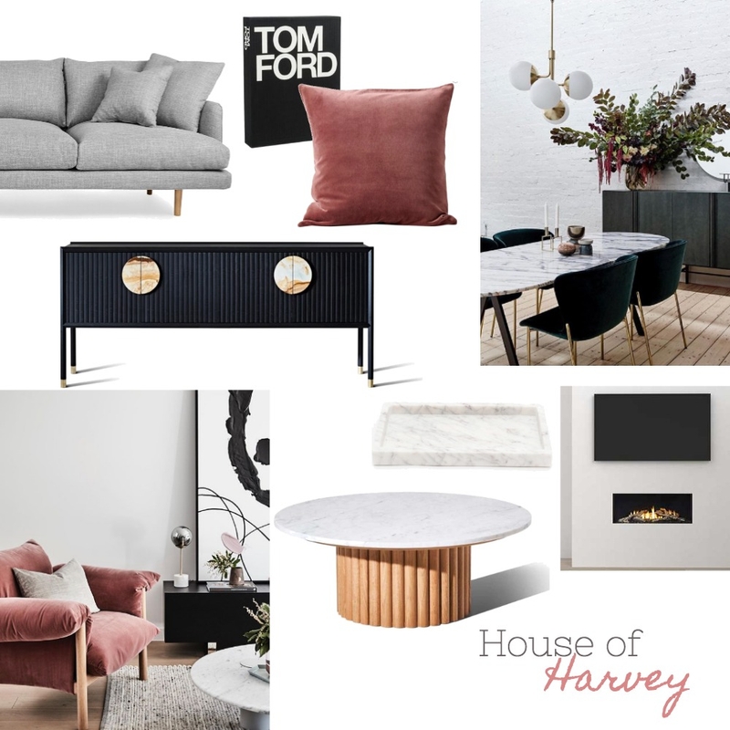 House of Harvey Mood Board by littlemissapple on Style Sourcebook