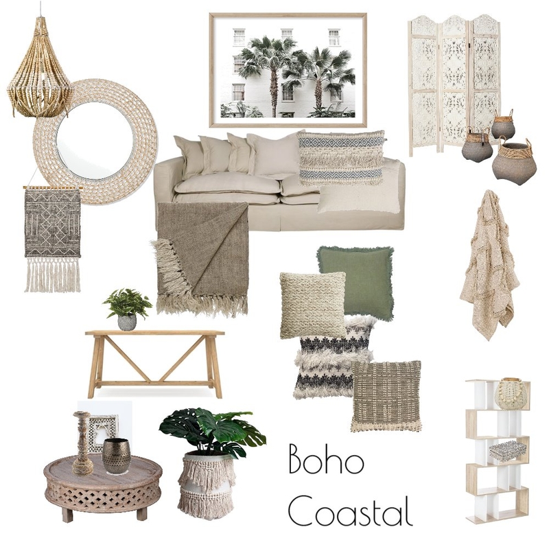 Boho Coastal Mood Board by rozpot on Style Sourcebook