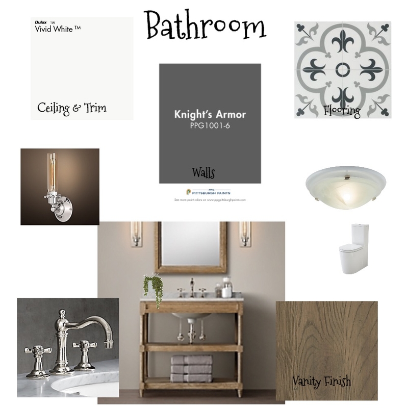 Module 9/ Bathroom Mood Board by lbalcar on Style Sourcebook