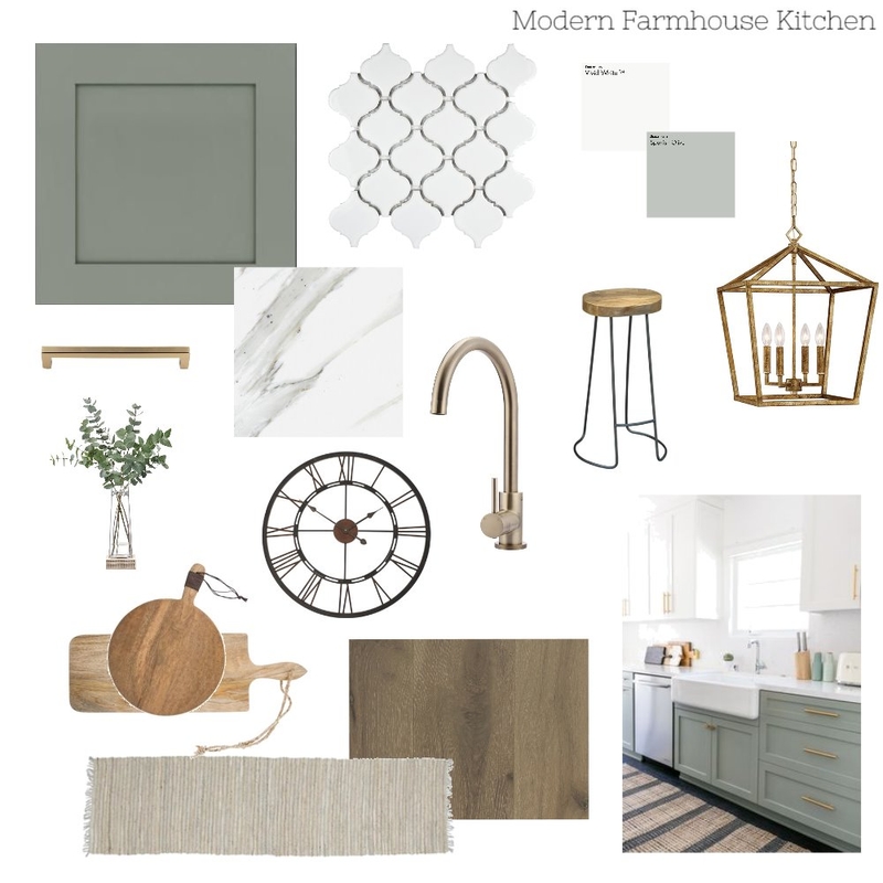 Modern Farmhouse Kitchen Mood Board by kgiff147 on Style Sourcebook