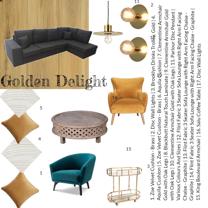 Golden Delight Mood Board by Leandie Prins on Style Sourcebook