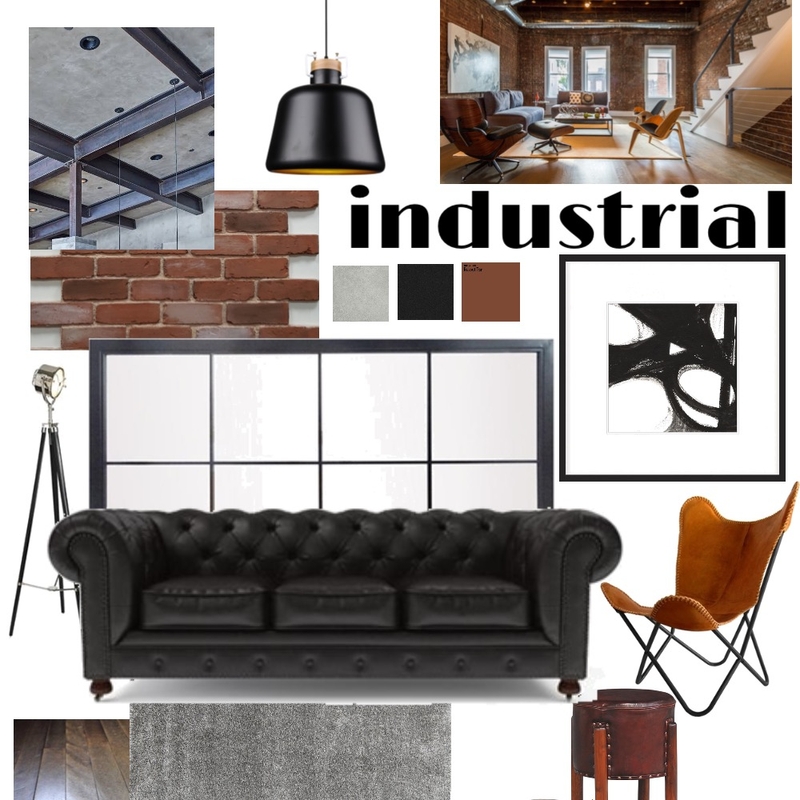 Industrial Mood Board by Ash on Style Sourcebook