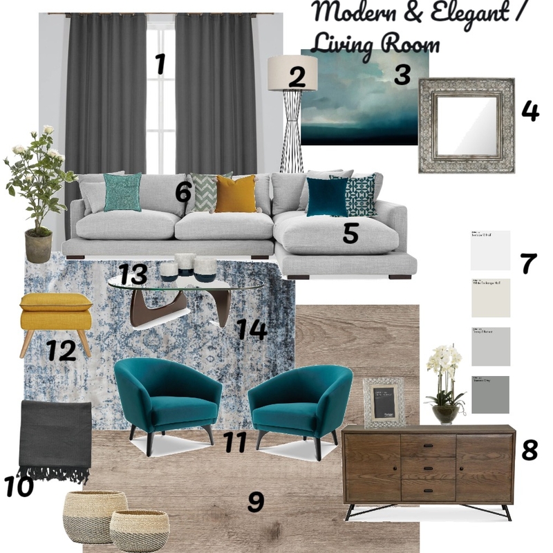 Living Room Mood Board by Melandie on Style Sourcebook