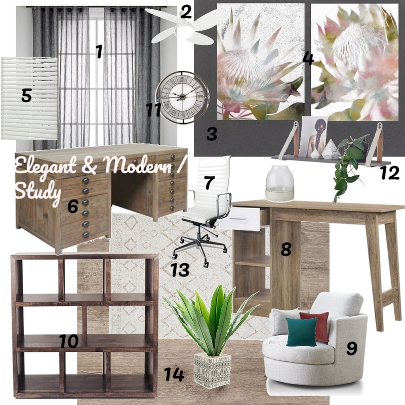 Study Mood Board by Melandie on Style Sourcebook