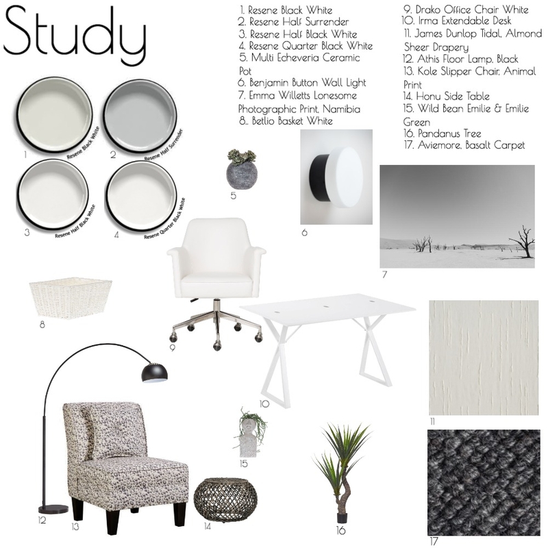 Study sample board, new Mood Board by debbietiddy on Style Sourcebook