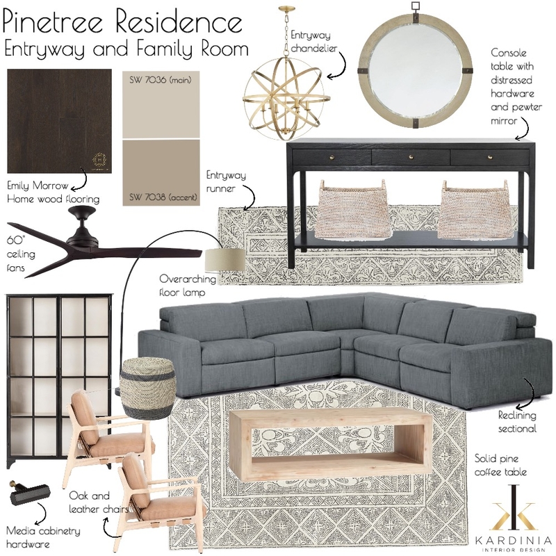 Pinetree Residence - Entryway and Family Room Mood Board by kardiniainteriordesign on Style Sourcebook