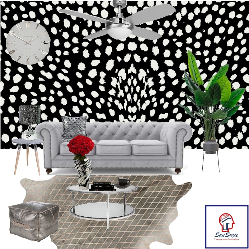 black and silver Mood Board by san on Style Sourcebook