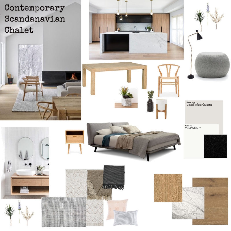 Contemporary Scandanavian Chalet Mood Board by maymok on Style Sourcebook