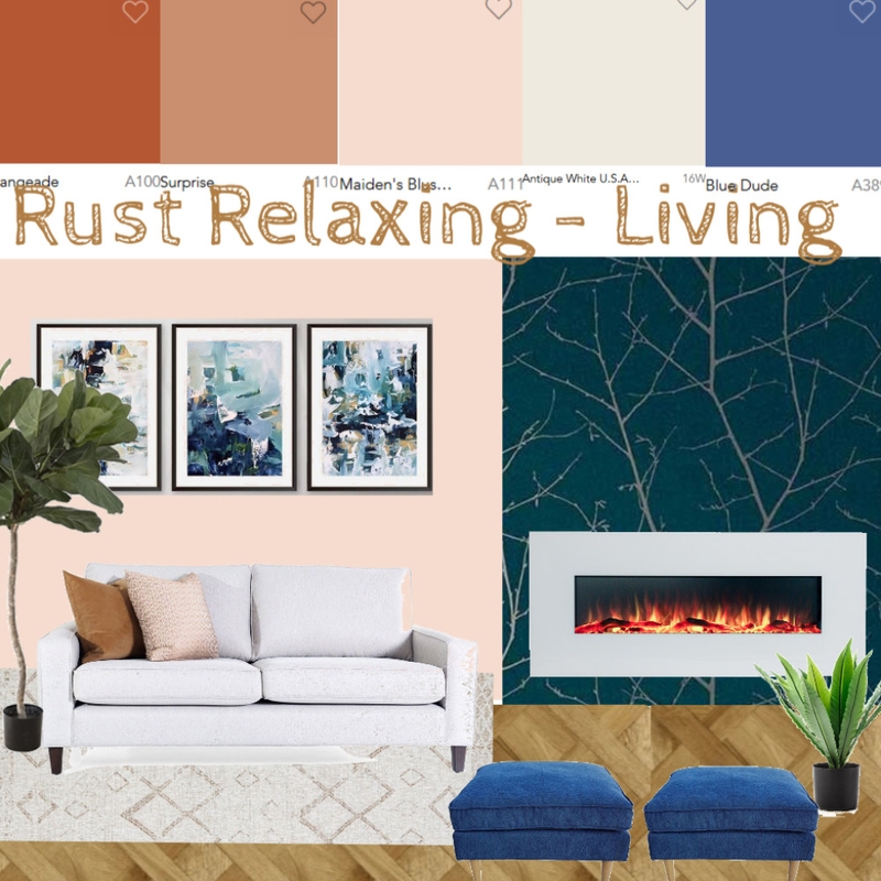 Rust Relaxing - Living Mood Board by Kohesive on Style Sourcebook