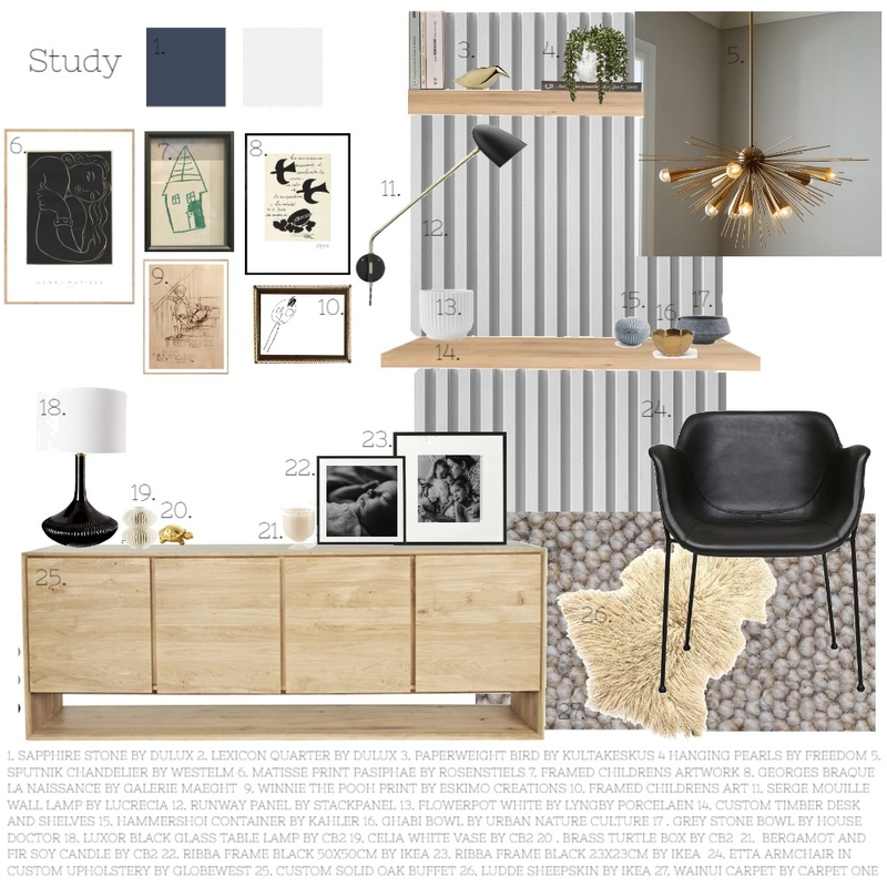 Study Mood Board by VickyW on Style Sourcebook