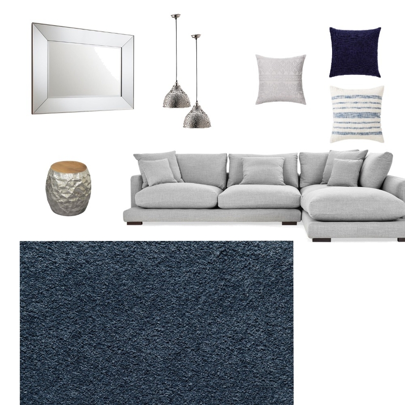 Blue &amp; Silver Mood Board by ekaterinamsh on Style Sourcebook