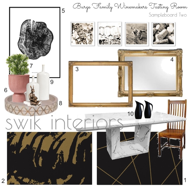 BURGE Tasting Room Sampleboard Mood Board by Libby Edwards on Style Sourcebook