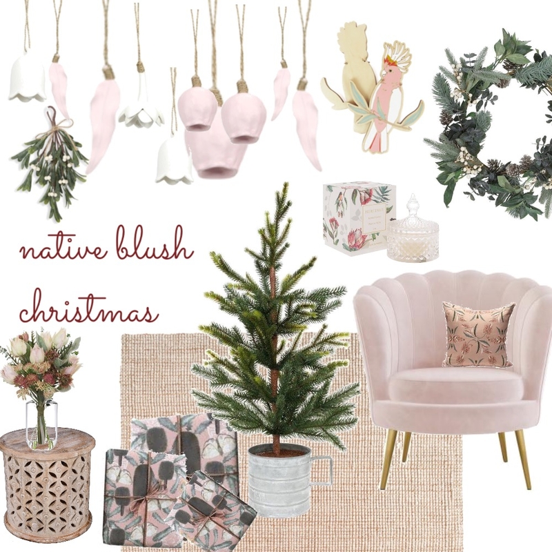 Bush Christmas Mood Board by Oleander & Finch Interiors on Style Sourcebook