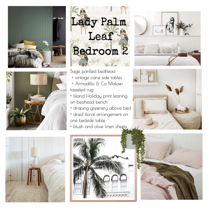 lady palm leaf bed 2 Mood Board by stylebeginnings on Style Sourcebook