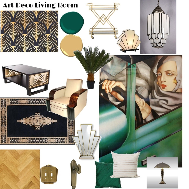 Art Deco Mod3 Mood Board by Robyn on Style Sourcebook