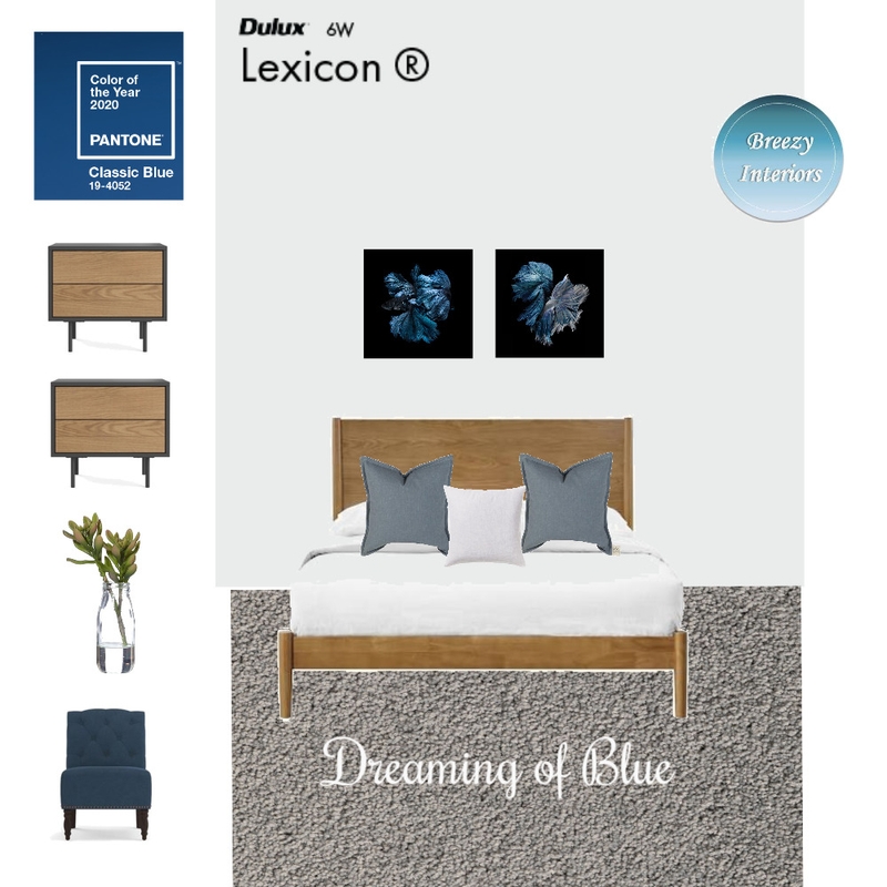 Dreaming of blue Mood Board by Breezy Interiors on Style Sourcebook