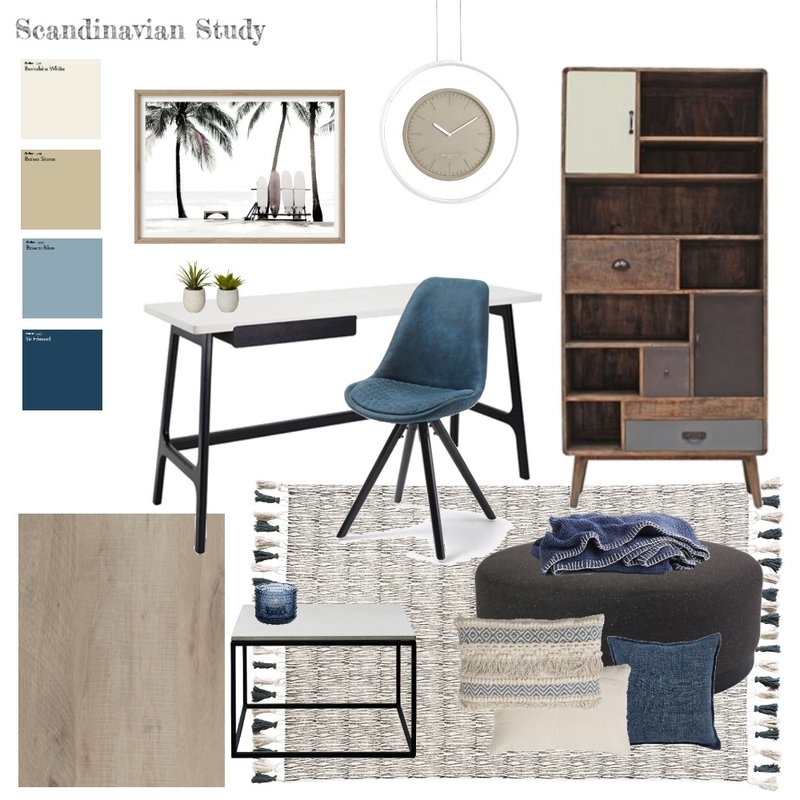 Scandinavian Study Mood Board by yeewanrou on Style Sourcebook