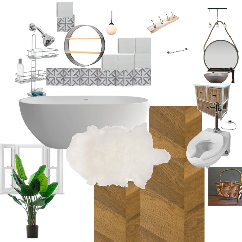 Scandinavian Bathroom Mood Board by OlgaL on Style Sourcebook